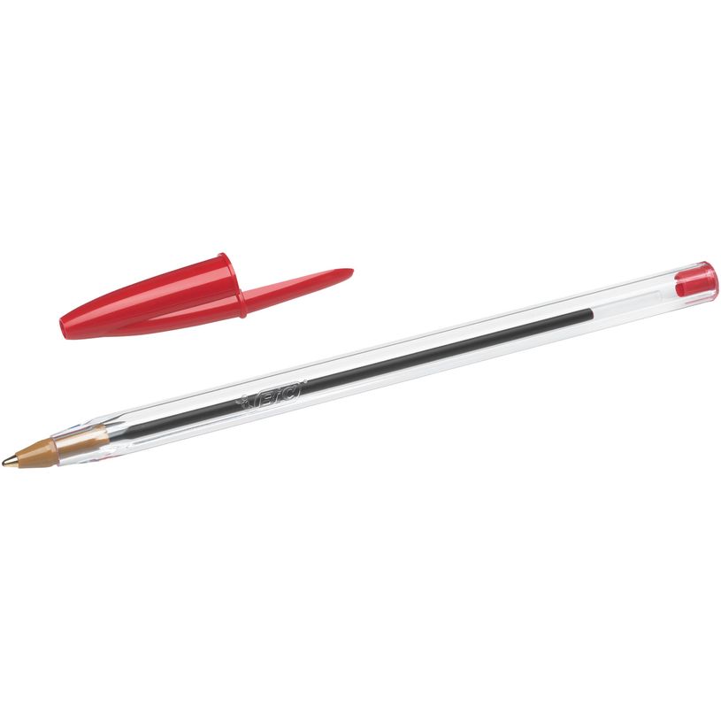 0400999996504-BIC Cristal - 50 Stylos à bille - rouge - 1 mm - pointe moyenne-P_99999650_2-1