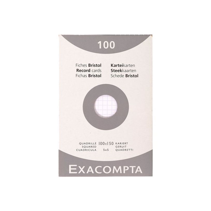 3130630132028-Exacompta - Pack de 100 Fiches Bristol - 10 x 15 cm - petits carreaux - non perforées - bl-P_99999796_3-0