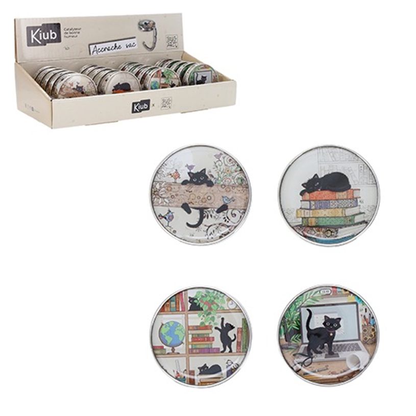 3700572804293-Kiub - Accroche sac 4,5x4,5 - Collection bug art - Zinc--0