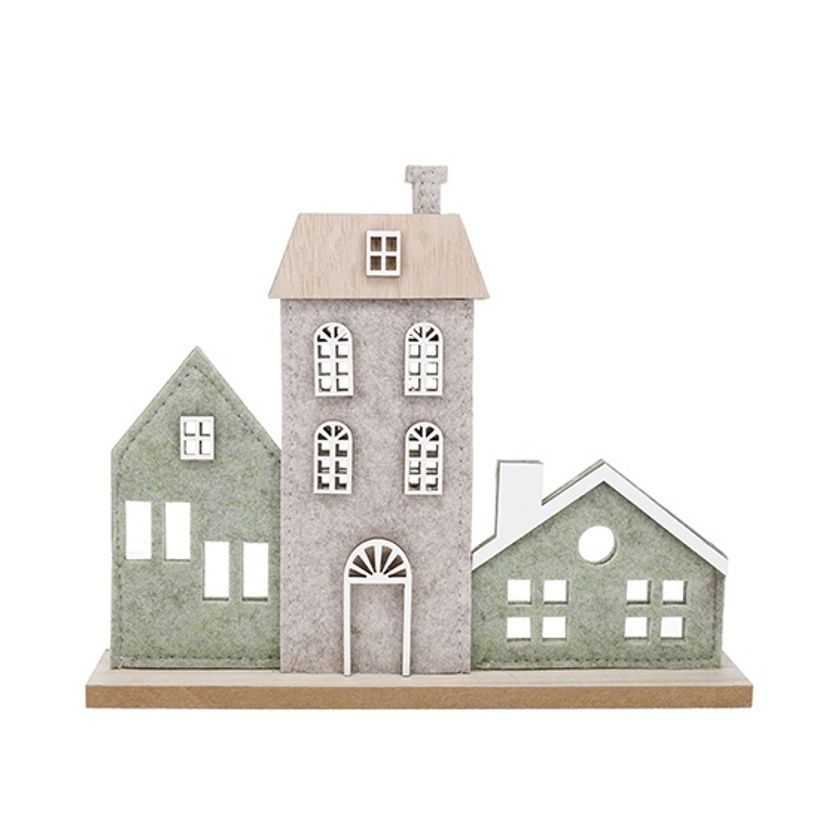 3700572802800-Kiub - Village feutrine beige et vert--0