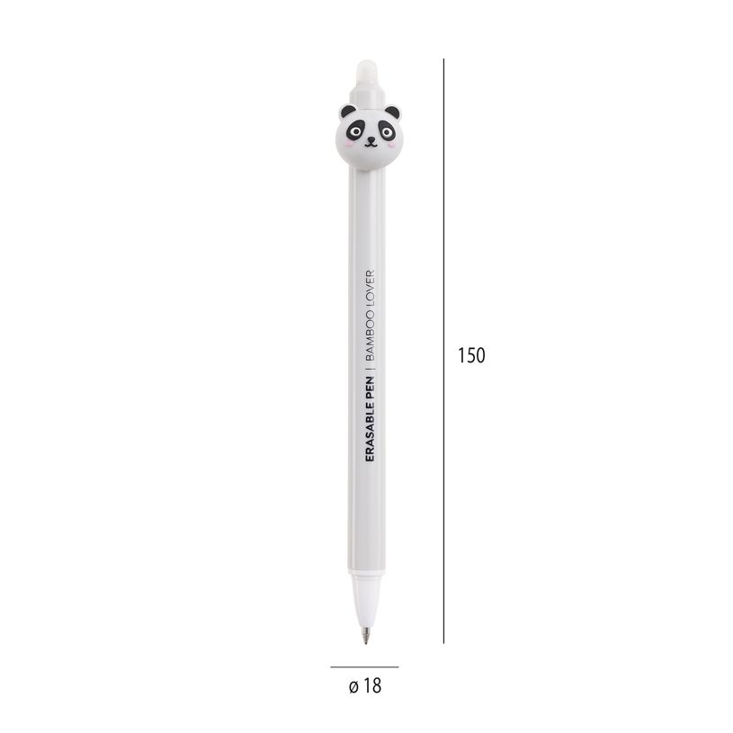 8422593119877-Duo de stylos effaçables panda et ours Back2Fun - encre bleue et pointe 0,5 mm - design mignon--2