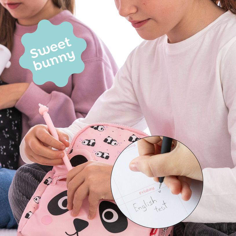 8422593120248-Crayon mécanique 0,5 mm 2B Back2Fun - tête lapin - design ludique - recharge 12 mines incluse--5