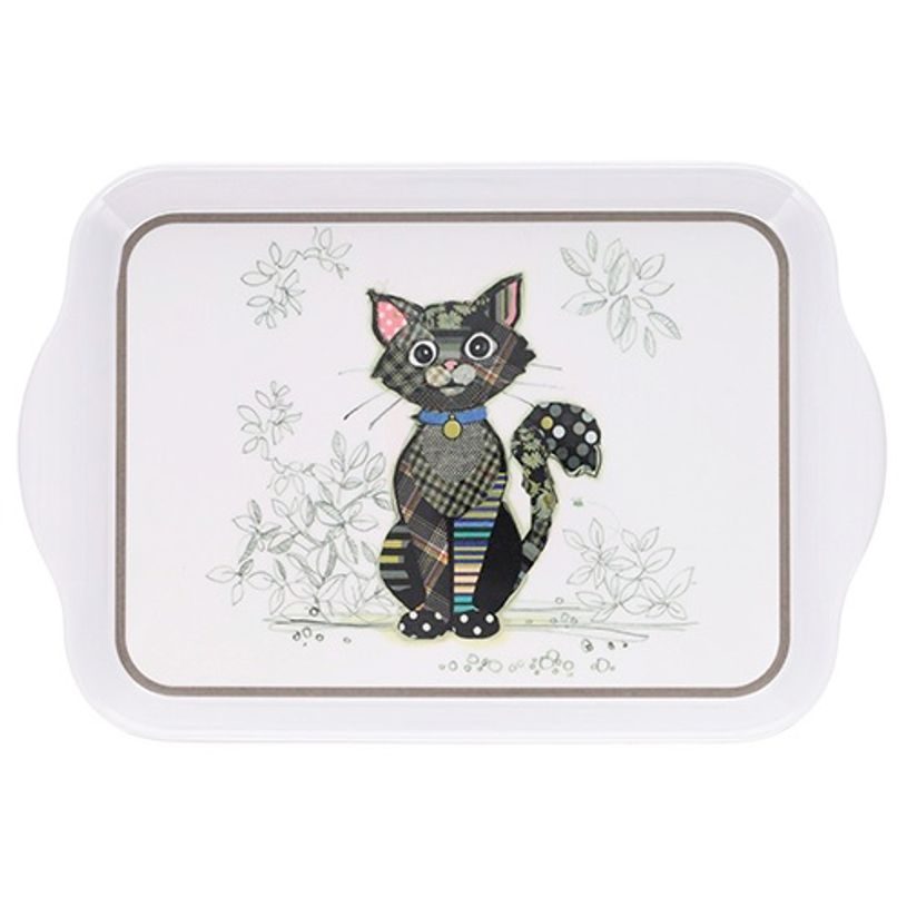 3700572780702-Kiub - Plateau 20,8x14x2,2 kooks chat noir melamine blanc--0