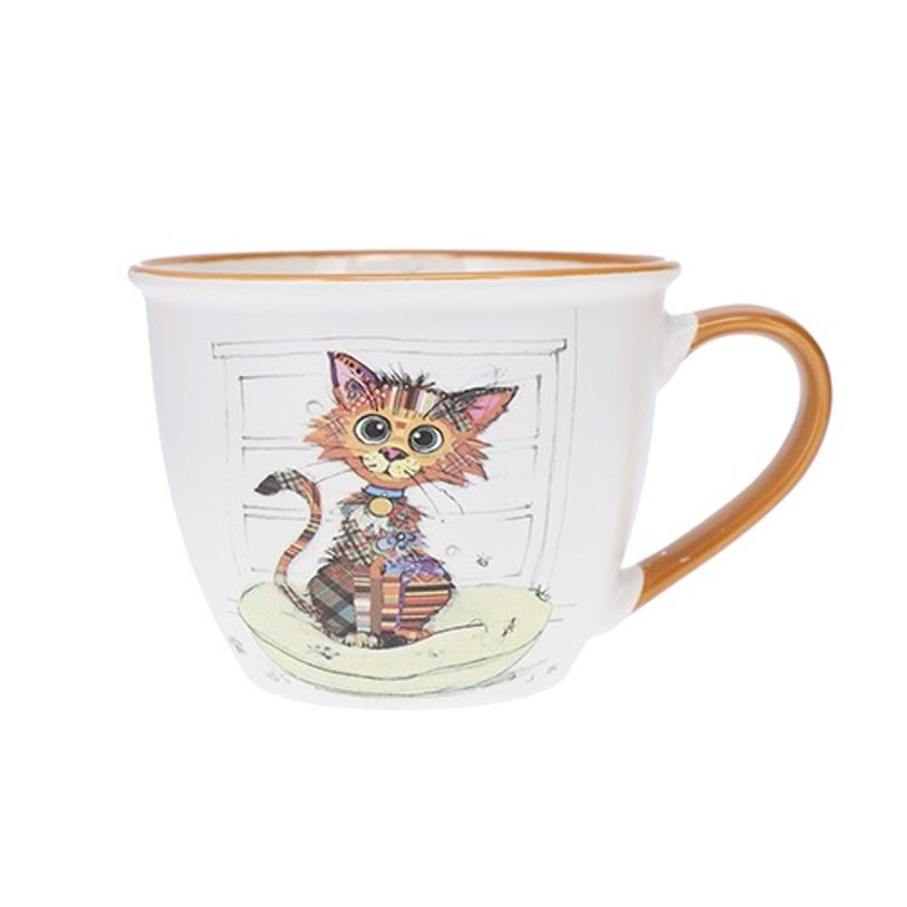 3700572779409-Kiub - Mug bol tasse 550 ml kooks chat mignon porcelaine blanc--0