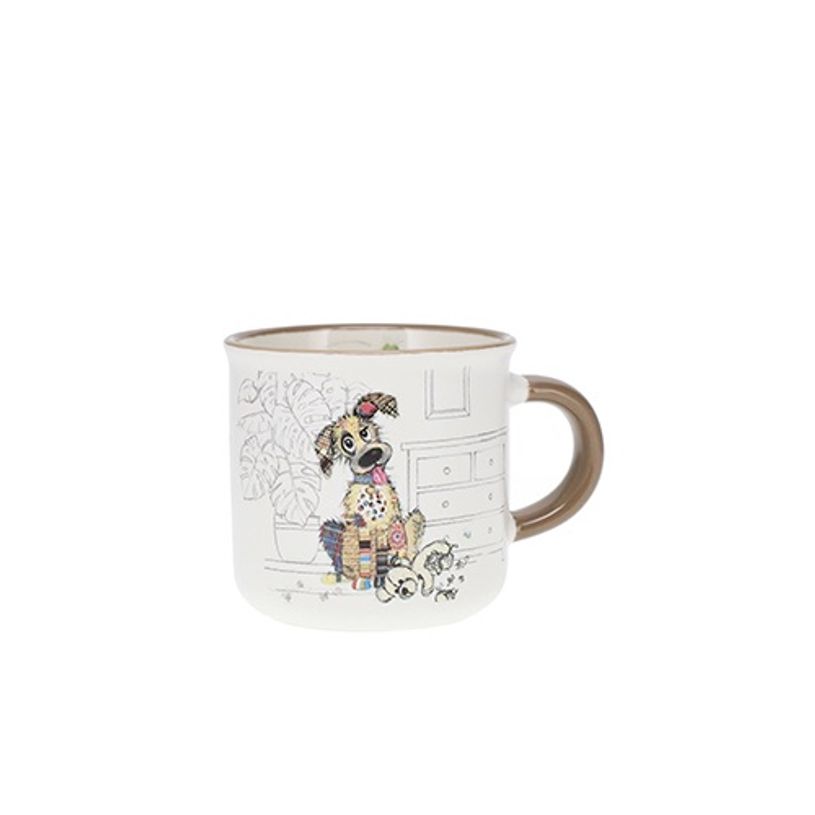 3700572779454-Kiub - Mug bol tasse 125 ml kooks chien porcelaine blanc--0