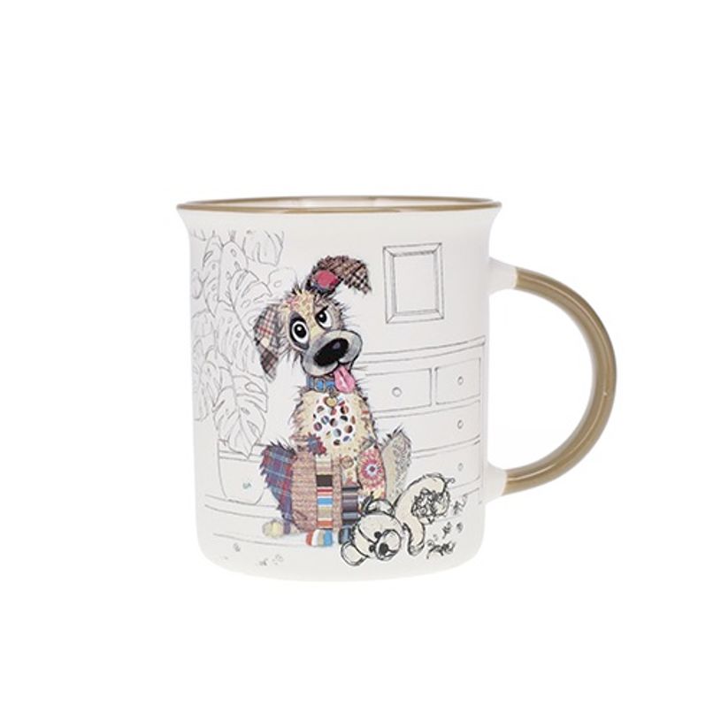 3700572779522-Kiub - Mug bol tasse 320 ml kooks chien porcelaine blanc--0