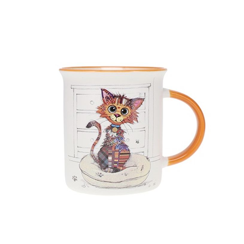 3700572779539-Kiub - Mug bol tasse 320 ml kooks chat mignon porcelaine blanc--0