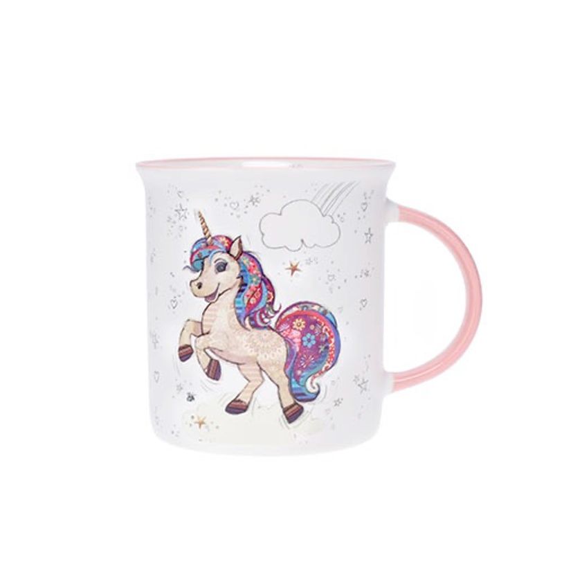 3700572808079-Kiub - Mug timbale droit licorne 360ml - Collection kooks porcelaine--0