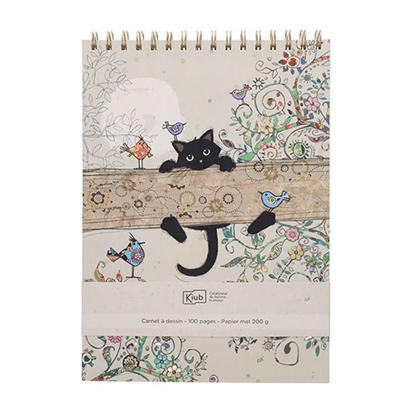 3700572791197-Kiub - Carnet a dessin gm bug art chaton branche--0