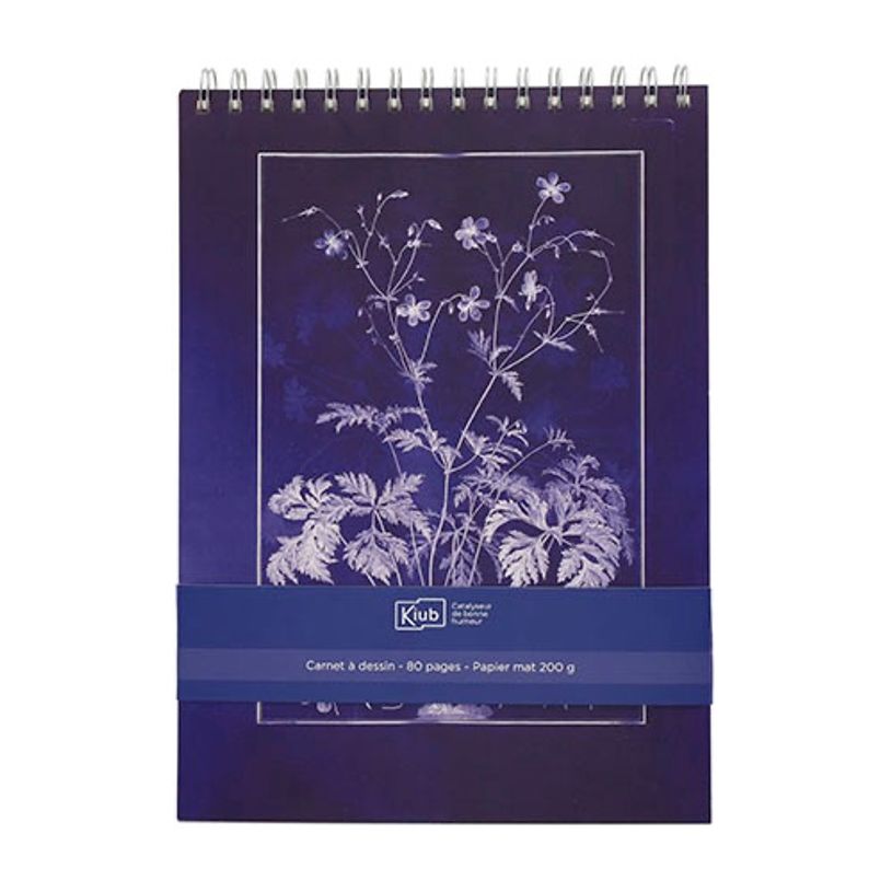 3700572808697-Kiub - Carnet a dessin bleu 29,8x21 - Collection encyclopedia par dyb--0