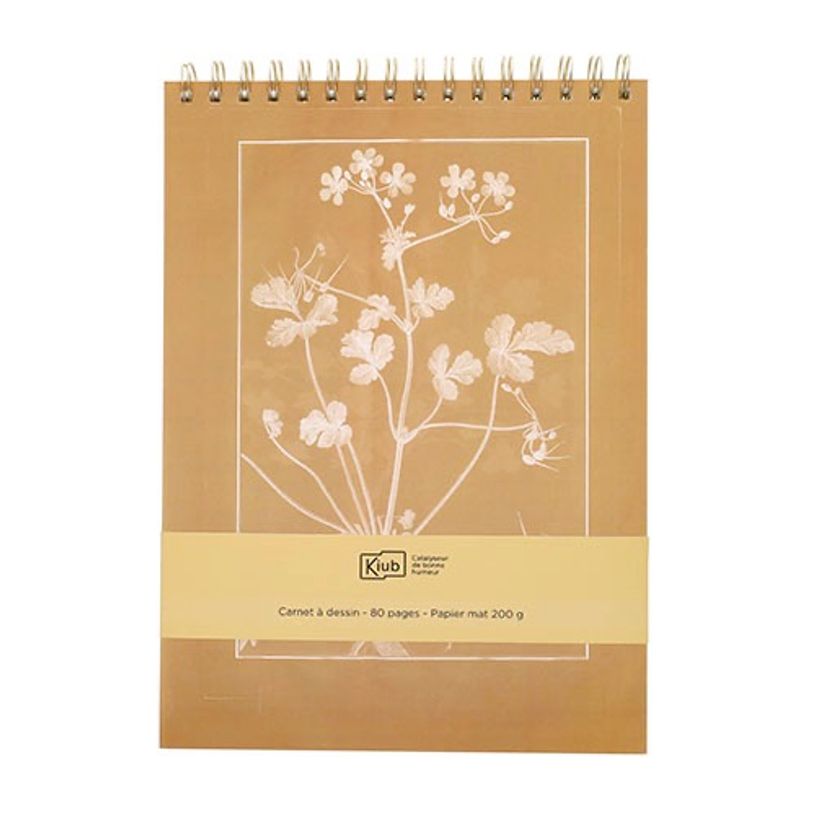 3700572808703-Kiub - Carnet a dessin jaune 29,8x21 - Collection encyclopedia par dyb--0
