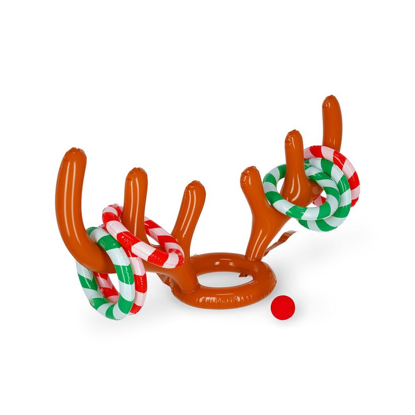 8052694045296-Jeu de lancer des anneaux gonflable - Reindeer - Noël--0