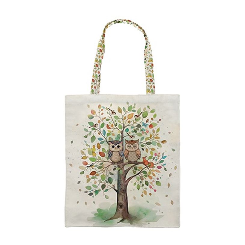 3700572800622-Kiub - Cabas rectangulaire en canvas portfolio arbre--0