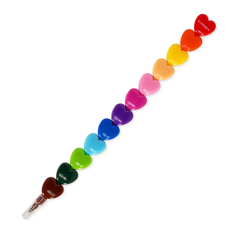 8052694022730-Legami - 12 Crayons De Couleur Empilables Heart--0