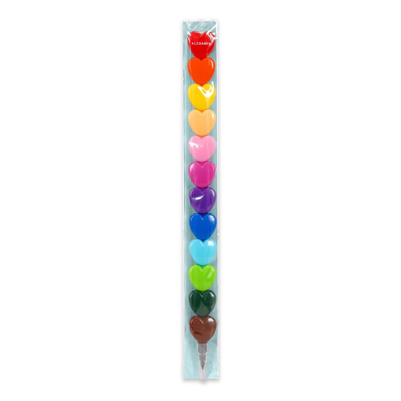 8052694022730-Legami - 12 Crayons De Couleur Empilables Heart--2