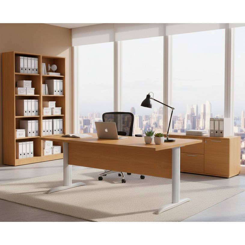 Artarredi Presto Plus Compact - Bureau - en L (droite) - Noyer clair ...