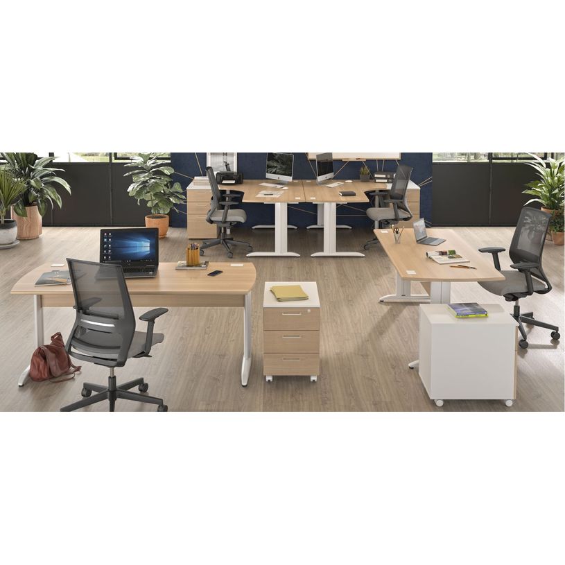 3483600784490-Gautier office JAZZ+ - Mesa - rectangular con lados redondeados - verde haya--1