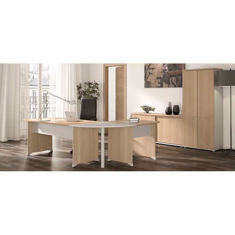 3483600784384-Gautier office JAZZ+ - Mesa - rectangular con lados redondeados - verde haya--1