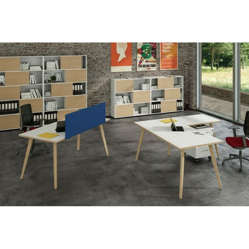 2012349513231-Panneau acoustique avec patine de fixation noir - L120 x 40 cm - Bleu--1