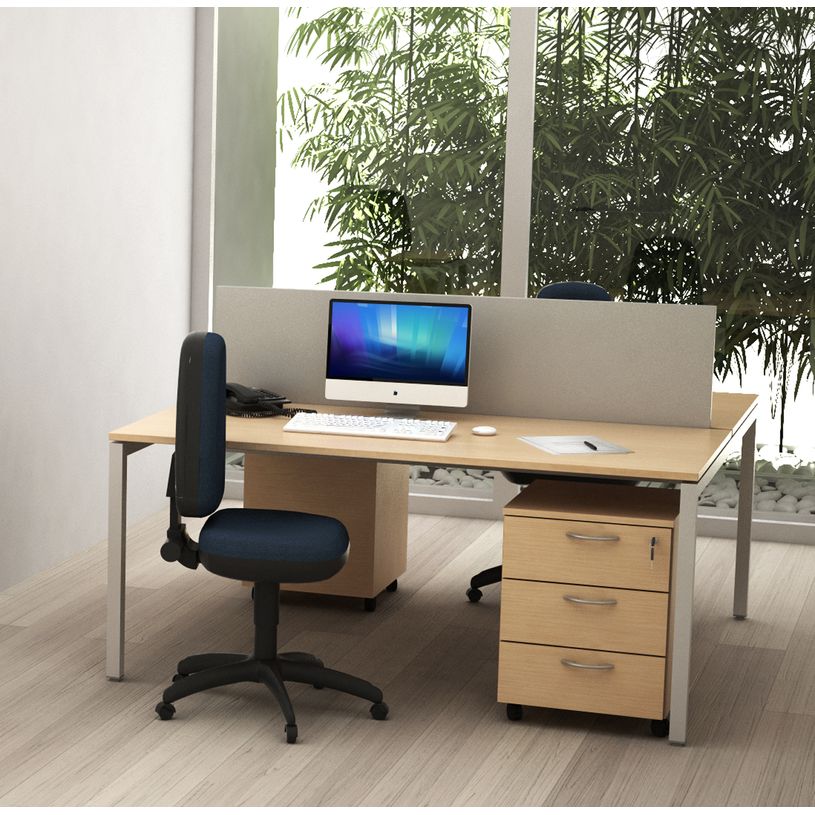 0404052257861-Panneau de séparation pour bureau bench Trend - L108 - gris alu--1