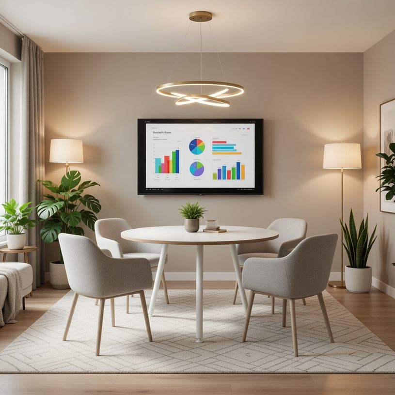 2012349510339-Table ronde - H74,4 cm - 80 cm - 3 pieds blanc - plateau blanc--1