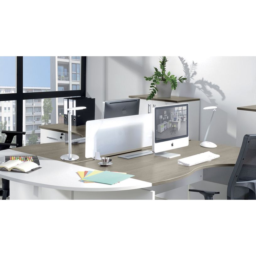 3253310545861-Support de fixation par pince étau pour écran de séparation (bureau seul) - carbone--1