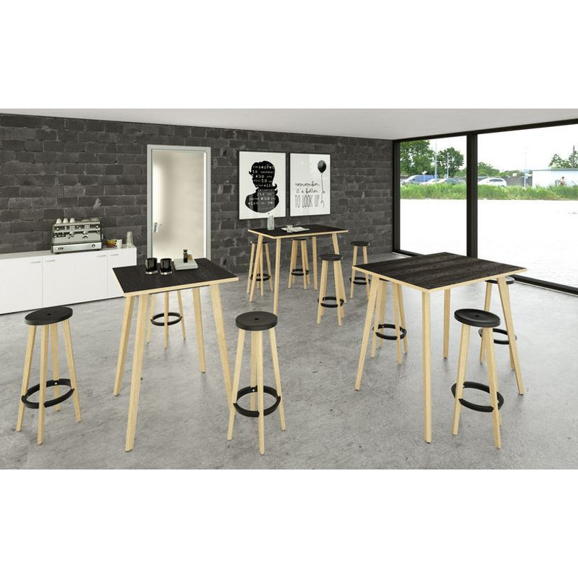 2012349513095-Table haute - 160 x 80 x 105 cm - Pieds bois - Frêne noir--1