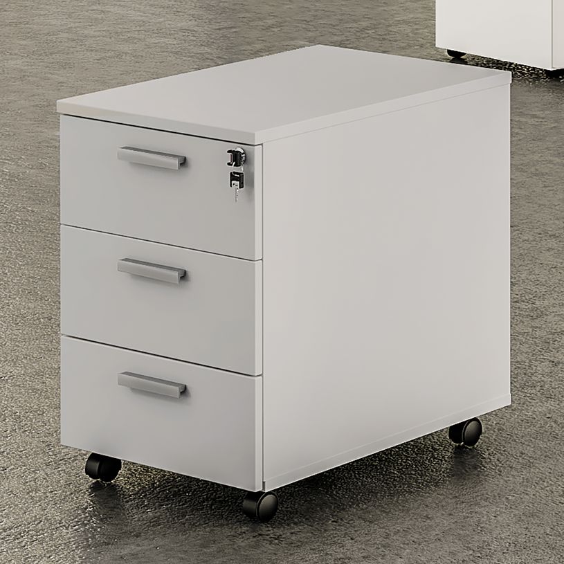 3253310311664-Caisson mobile IDRA/DUAL - L43 x H56 x P60 cm - 3 tiroirs - Imitation noyer--1