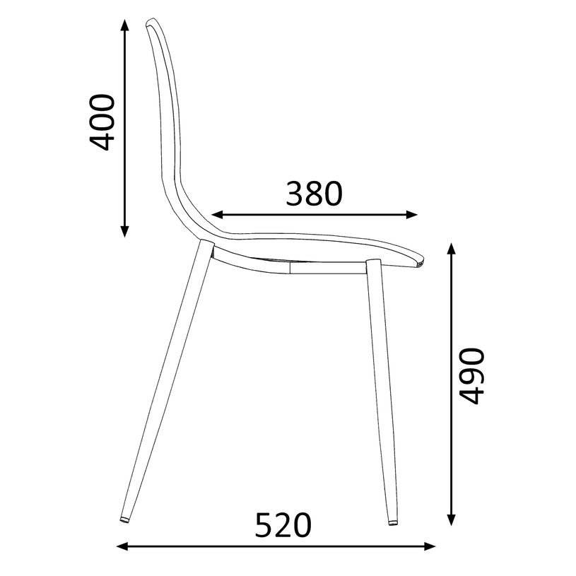 3253310543744-Chaise Chiara  - gris clair--2