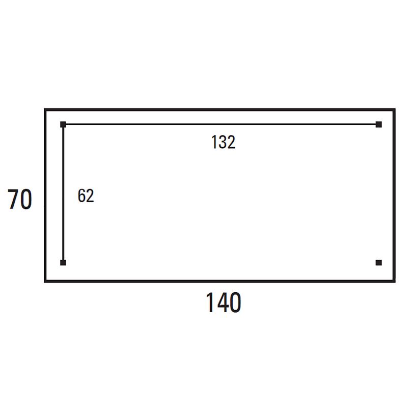 3253310154698-Table de réunion rectangulaire - 140 x 70 cm - Pieds carrés aluminium - imitation érable--2