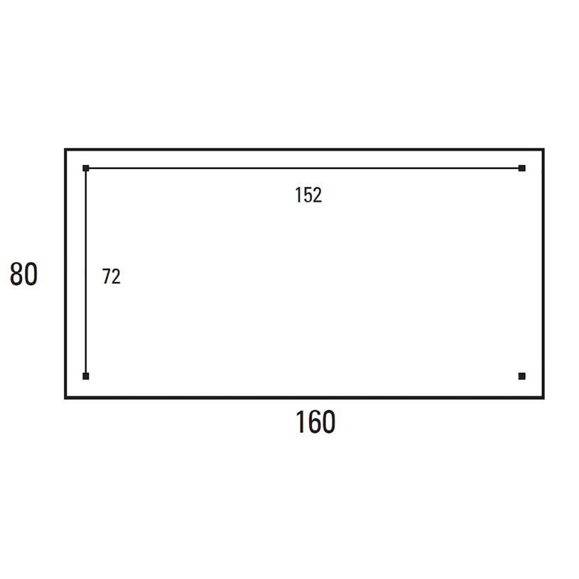 3253310154759-Table de réunion rectangulaire - 160 x 80 cm - Pieds carrés anthracite - imitation hêtre--2