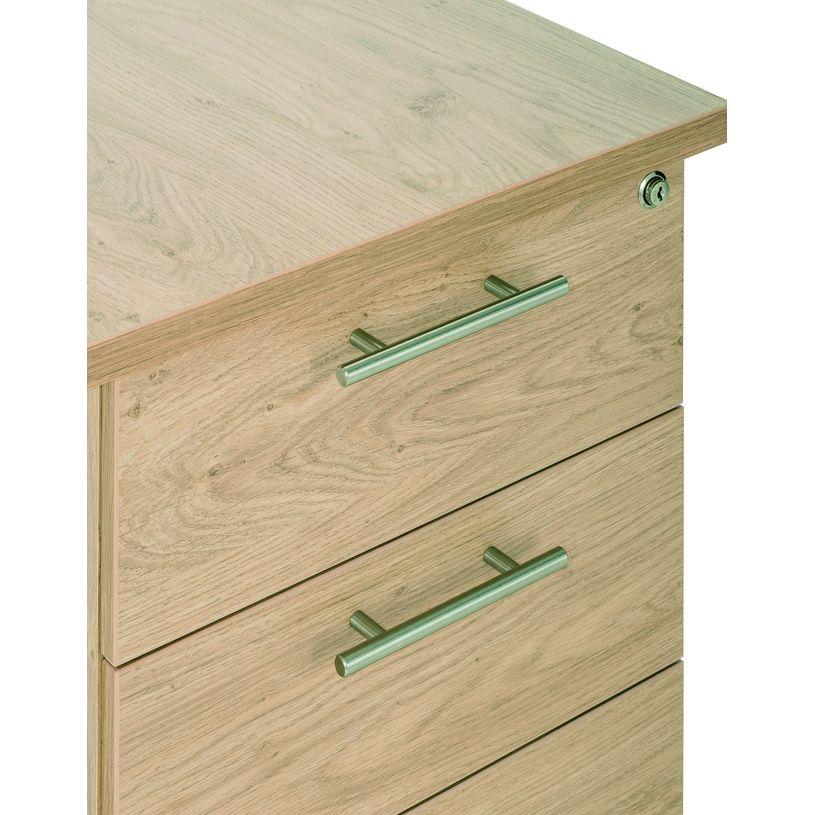 0404000124276-Caisson mobile IRIS - L43 x H56 x P60 cm - 2 tiroirs - imitation Erable--1