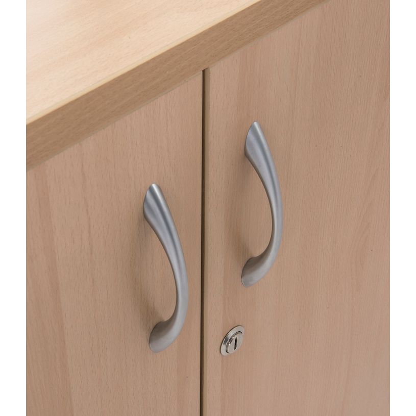 3253310268715-Armoire basse IDRA/DUAL - H72 x L80 x P47 - 2 portes - Corps anthacite - Dessus et portes imitation noy--2