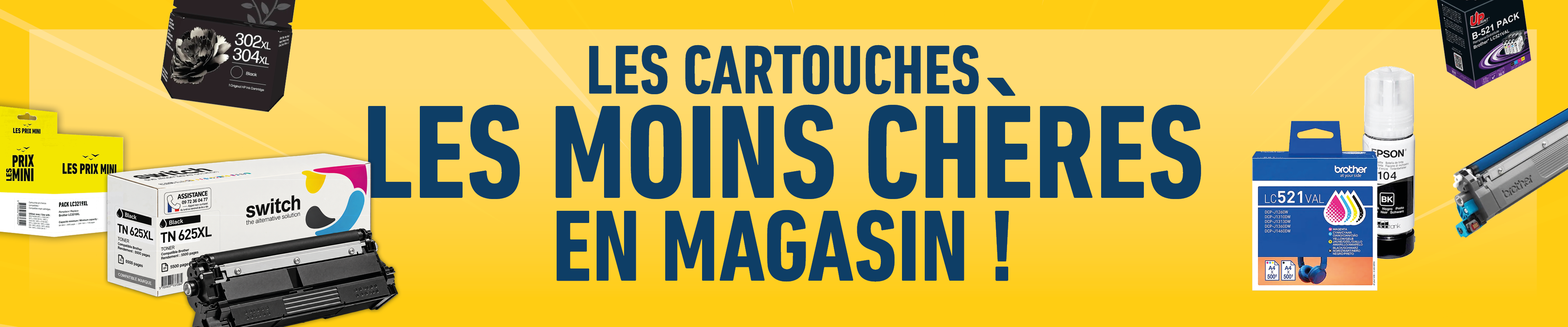 Les cartouches les moins chers en magasin