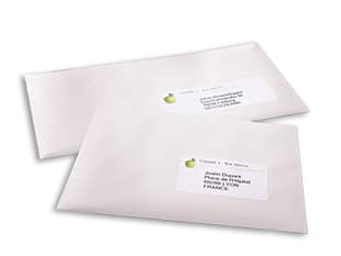 Étiquettes d'adresse, étiquettes pour enveloppe
