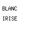 blanc irise
