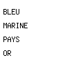 bleu marine pays or