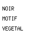 noir motif vegetal