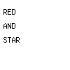 red and star