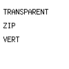 transparent zip vert