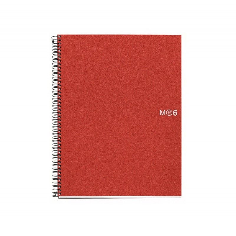 Miquelrius Carnet L'Original A4 6 Bandes Couleurs Vert - 150 Feuilles Règles 7mm Microperforées