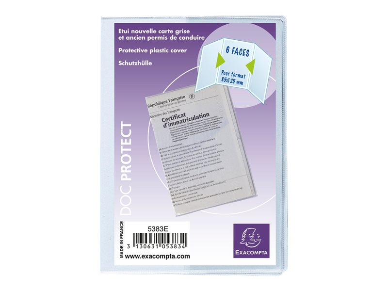 porte papiers pochette protection carte grise
