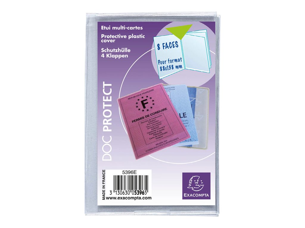 Lot De 5 étuis De Protection Pour Passeport - Vinyle Transparent - Porte-carte D'identité
