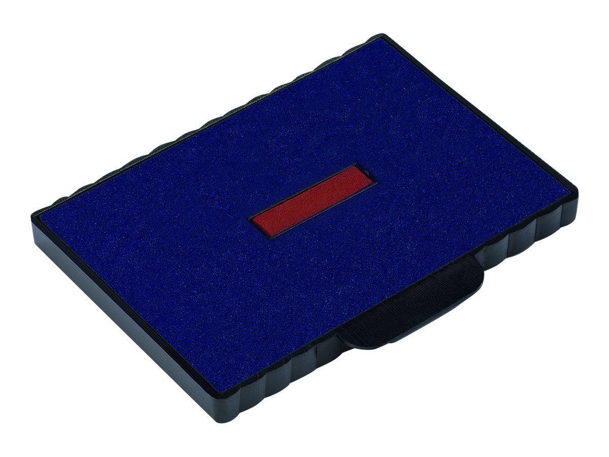 Trodat - 3 Encriers bicolores 6/511/2 recharges pour tampon 54110 - bleu/rouge