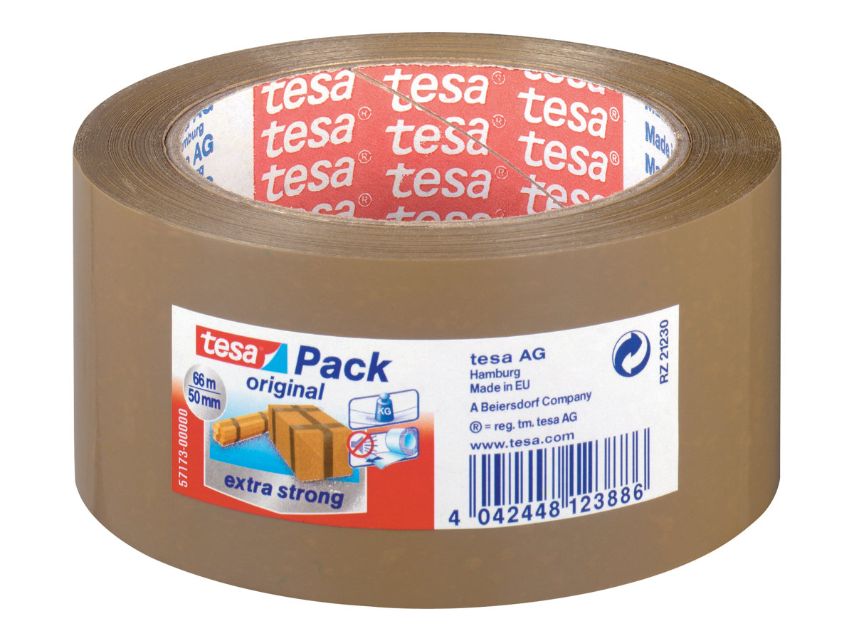 Tesa - Set of 6 rubans d'emballage Tesapack Eco & Strong, 50 mm x 66 m Tesa - Set of 6 rubans d'emballage Tesapack Eco & Strong, 50 mm x 66 m