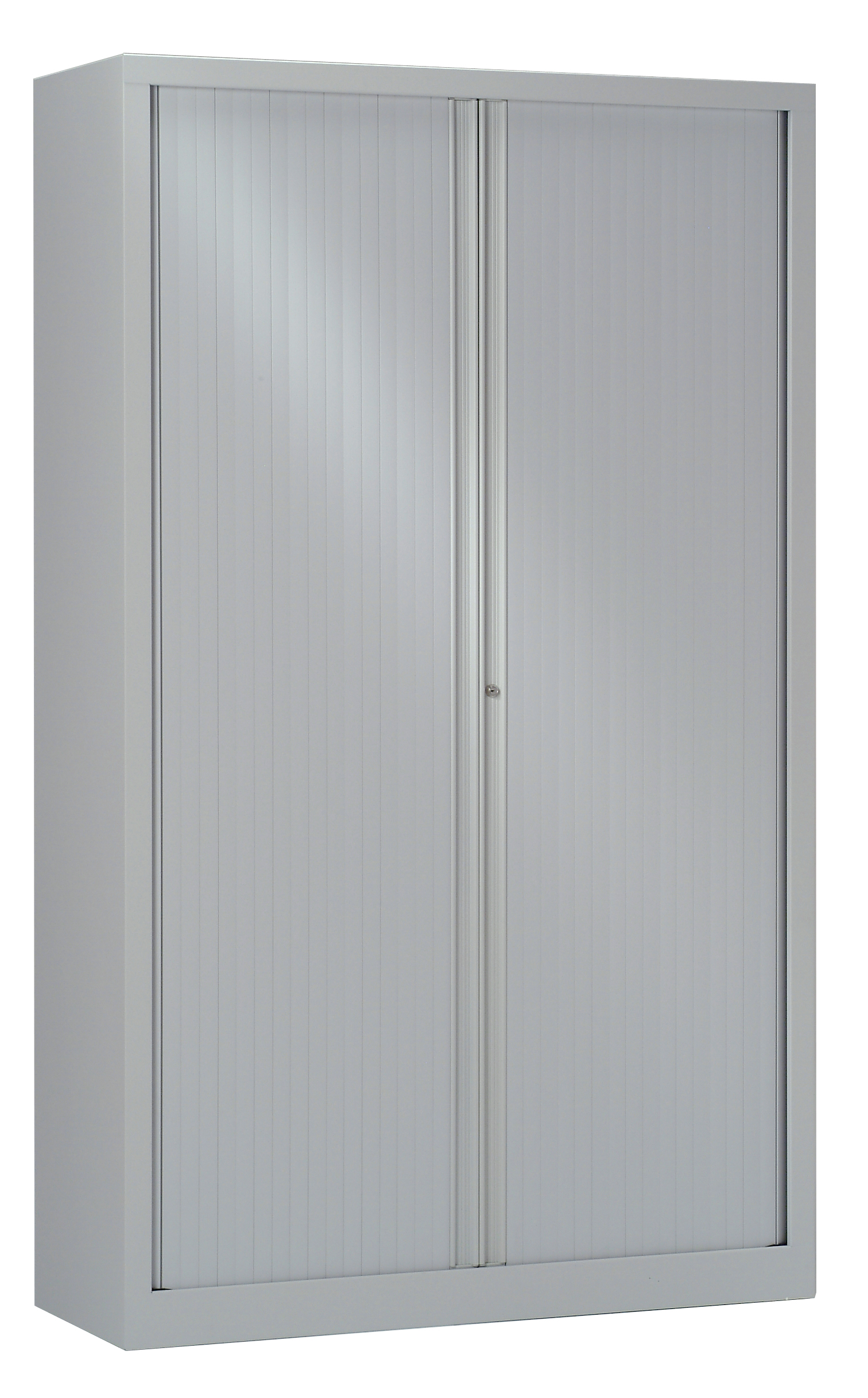 Armoire monobloc à rideaux ETIC 198 x 120 cm gris Pas Cher Bureau