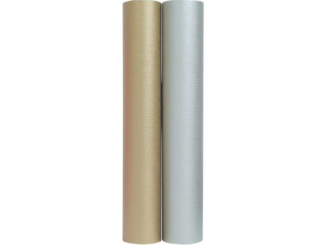 Rouleau Papier Cadeau 'Tiny Roll' Clairefontaine - Motif Dalécarlie Blanc, 50m X 35cm, Papier Kraft 70g, Fabriqué En France - 11
