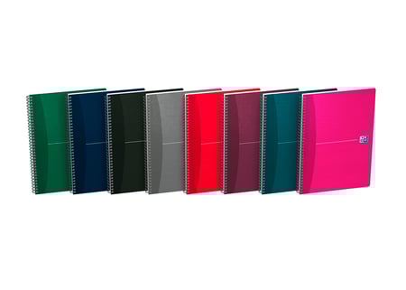 Oxford Office Essentials - Cahier à spirale A4 (21x29,7 cm) - 180 pages - petits carreaux (5x5 mm) - disponible dans différentes couleurs