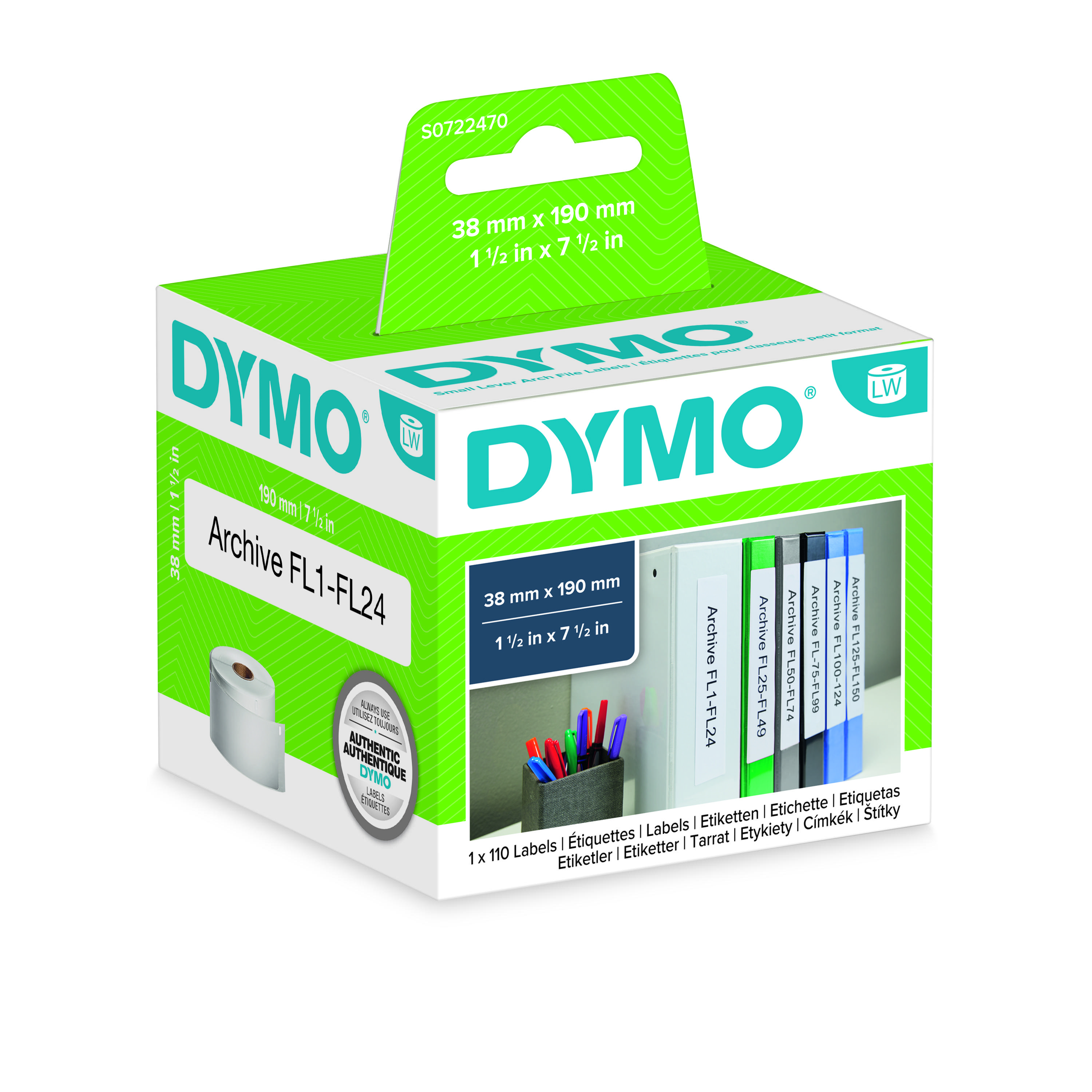 Dymo LabelWriter MultiPurpose - Ruban d'étiquettes auto-adhésives - 1  rouleau de 1000 étiquettes (13 x 25 mm) - fond blanc écriture noire Pas  Cher