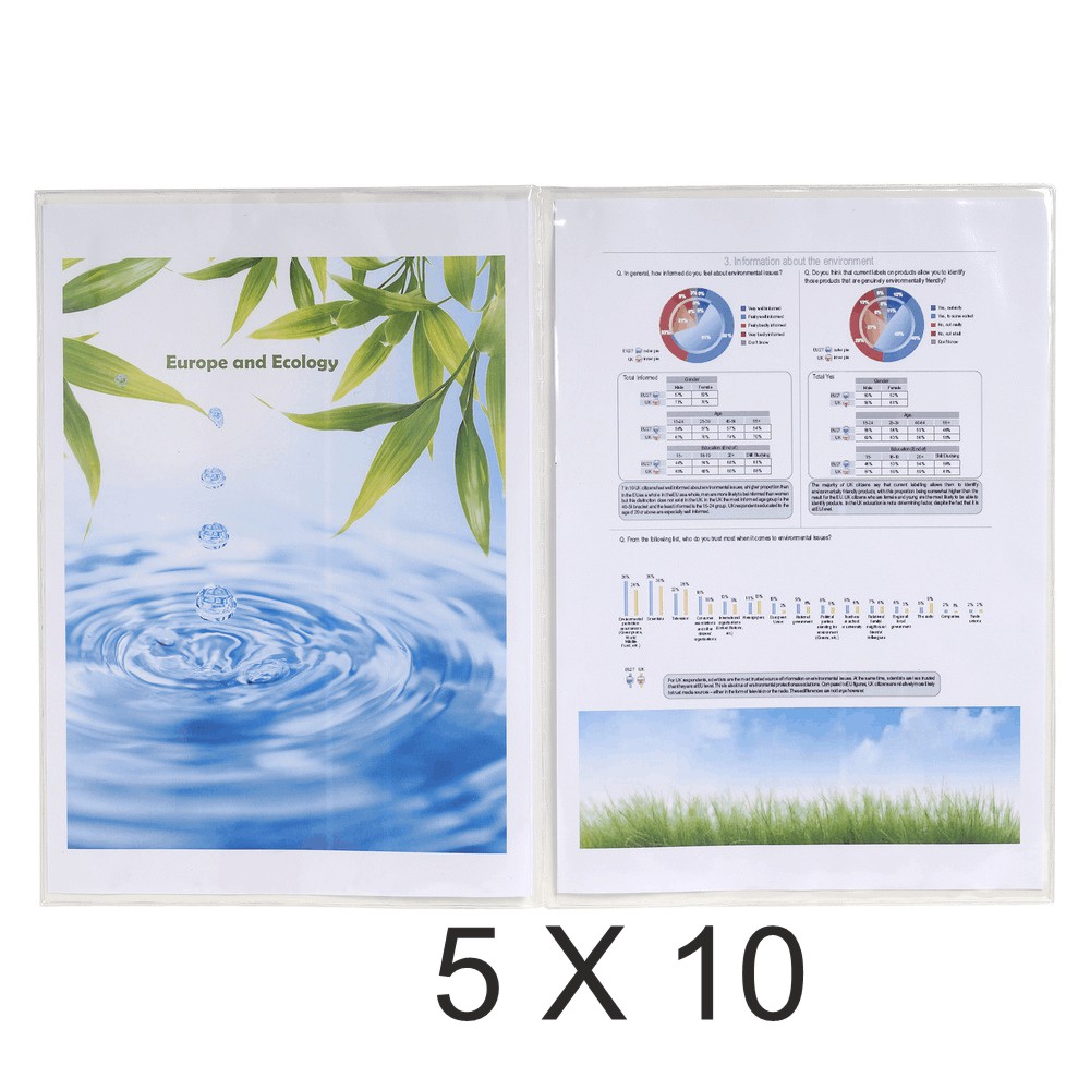 Leitz 33872 - Lot De 100 Pochettes Plastiques Adhésives A4, 80 Microns, Pour Protéger Et Classer Documents - 9